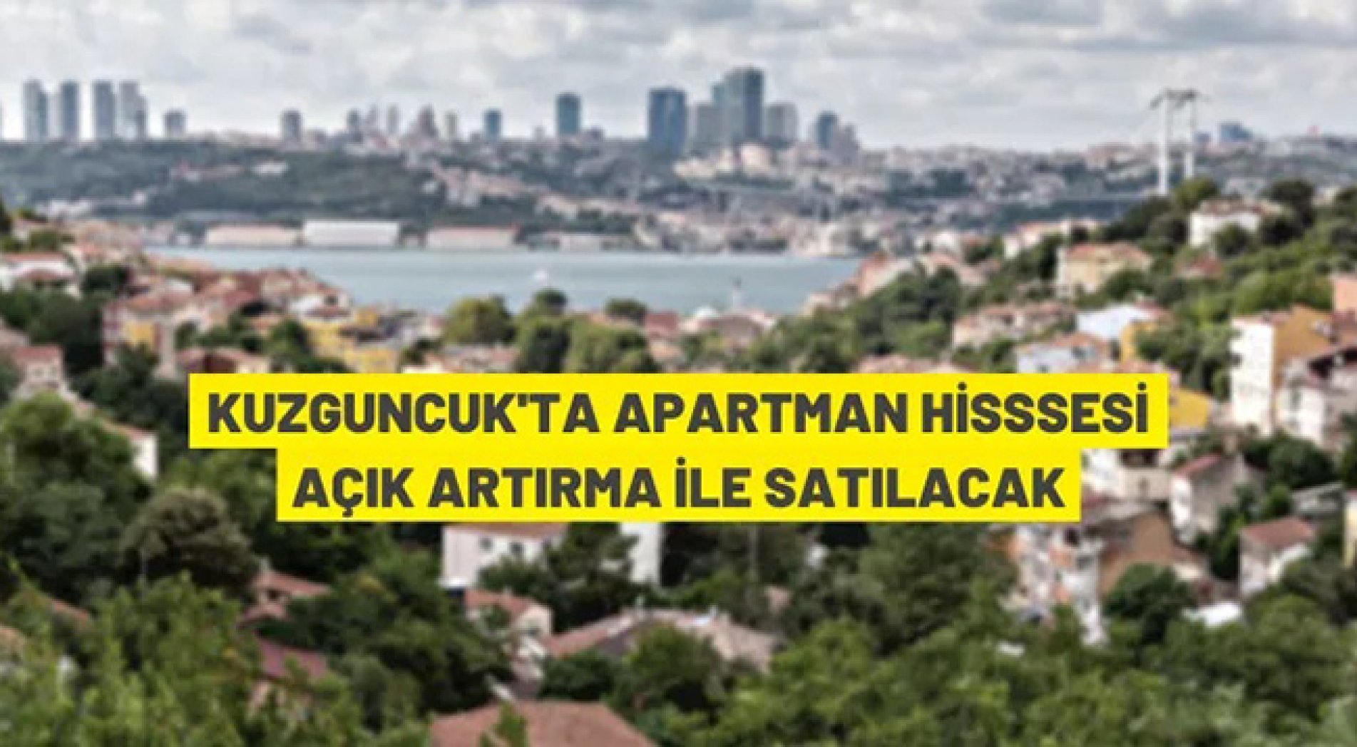 Kuzguncuk'ta Boğaz'a cepheli apartmanın 1/4 hissesi satışa çıktı