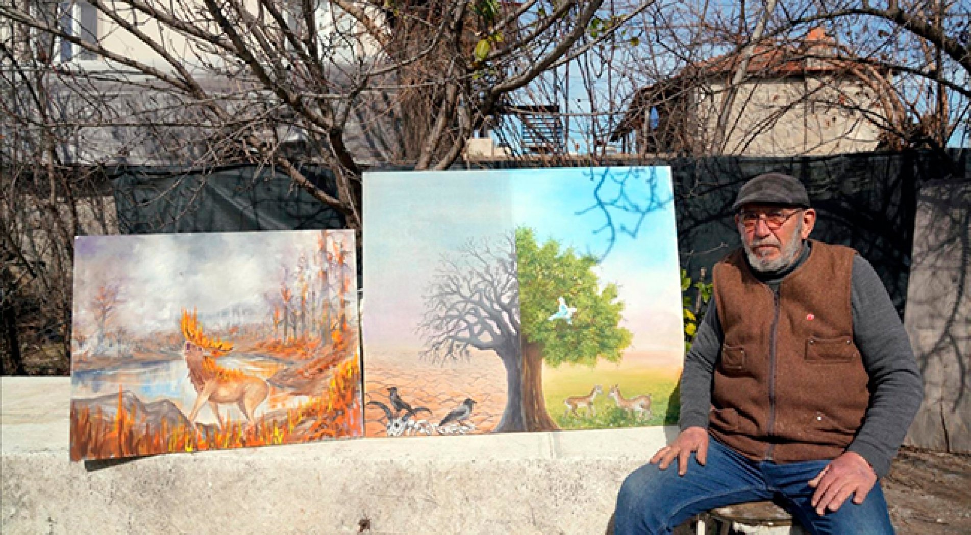 Ressam Başarır, resmettiği tabloların gelirini afetzedelere bağışlayacak