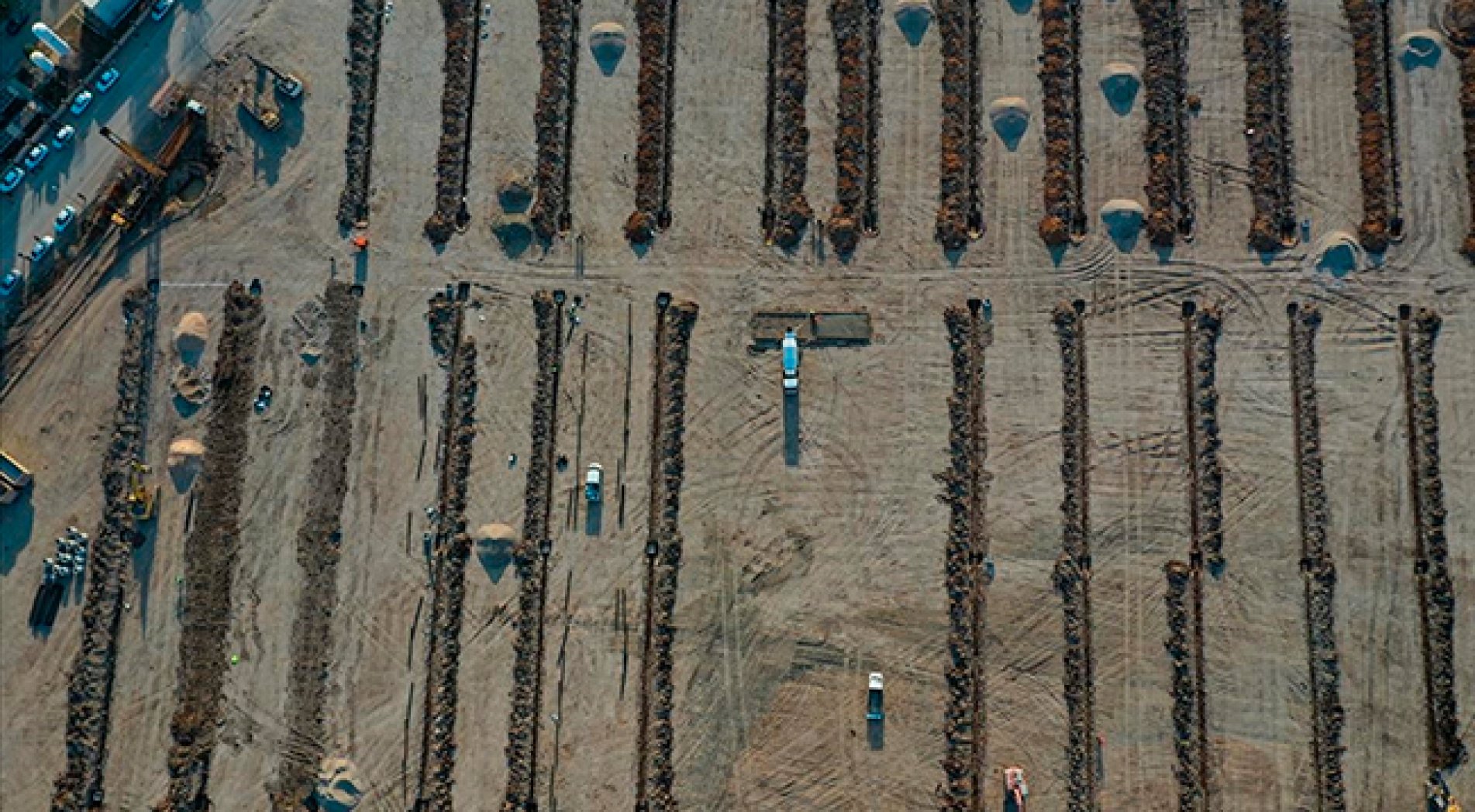 Adıyaman'da konteyner kentin inşası sürüyor