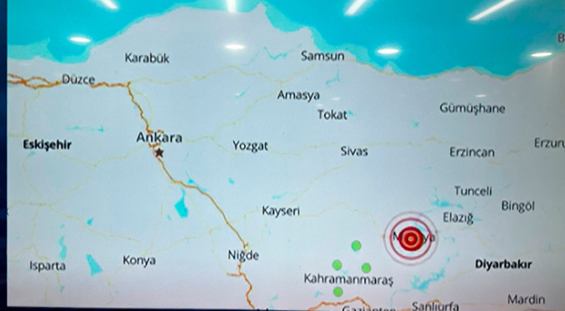 Malatya'da 5,6 Büyüklüğünde Deprem Oldu