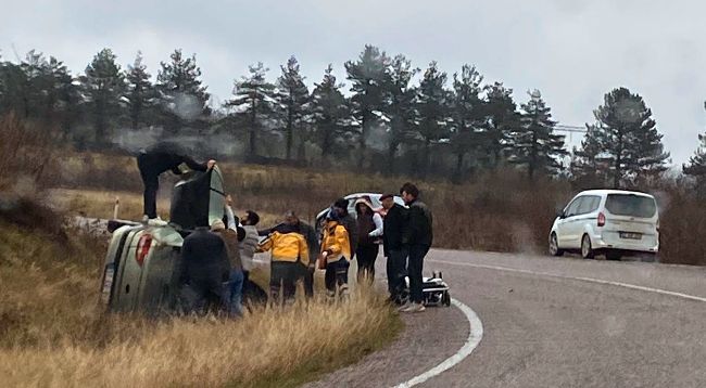 Ayancık'ta kaza: 1 yaralı