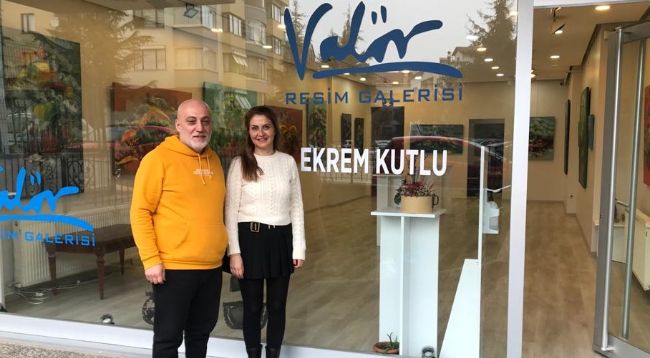 Ekrem Kutlu Trabzon'da sergi açtı