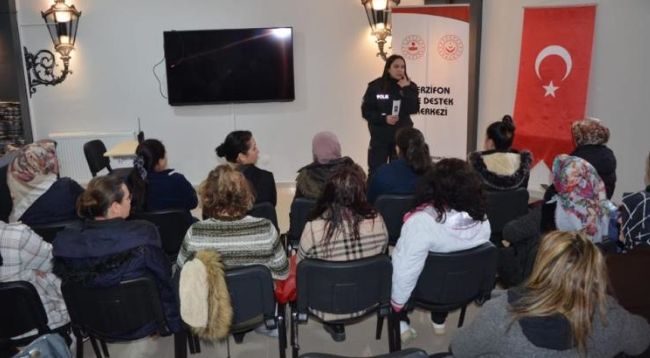 Merzifon kadınlarına KADES bilgilendirmesi