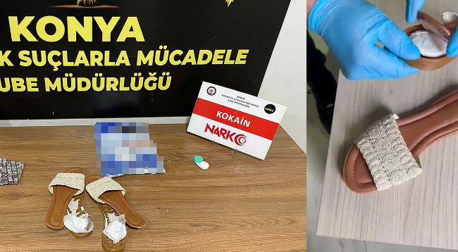 Terlikten kokain çıktı