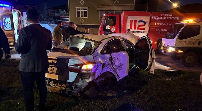 Akaryakıt tankerine çarptı