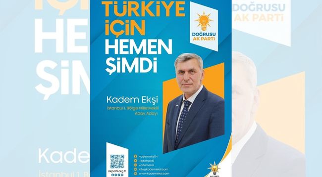 Rizeli Kadem Ekşi İstanbul'dan aday adayı oldu