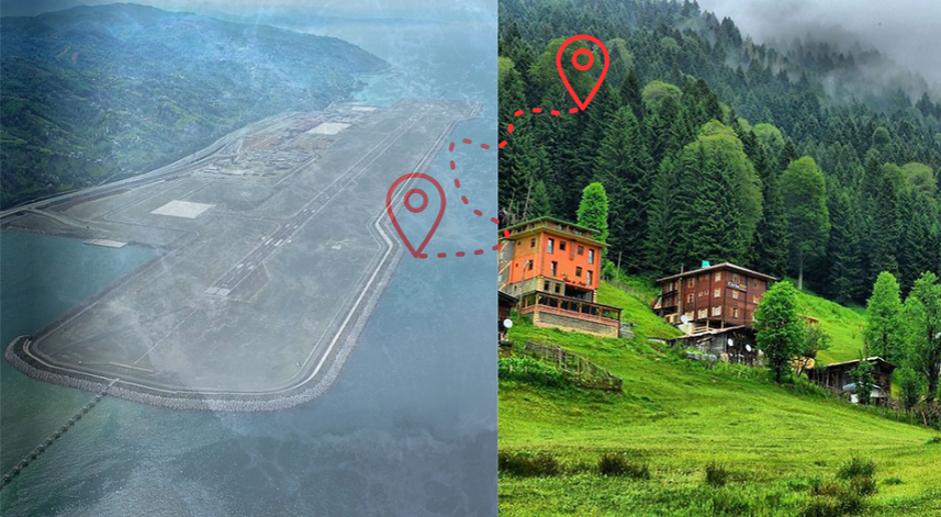 Rize - Artvin Havalimanı ve Ayder arası kaç km?