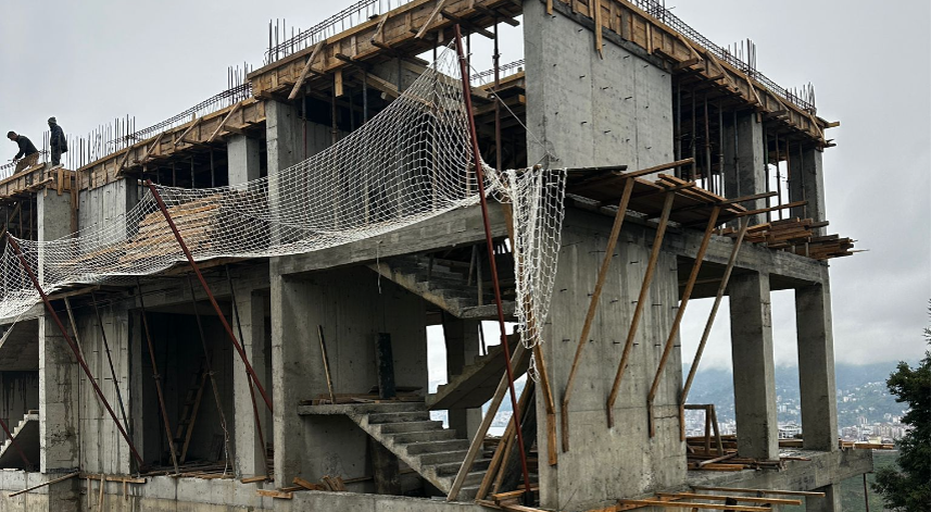 Rize'de Uygulama Oteli inşaatı hızla devam ediyor