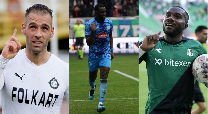 Spor Toto 1.Lig'de gol krallığı yarışı kızıştı