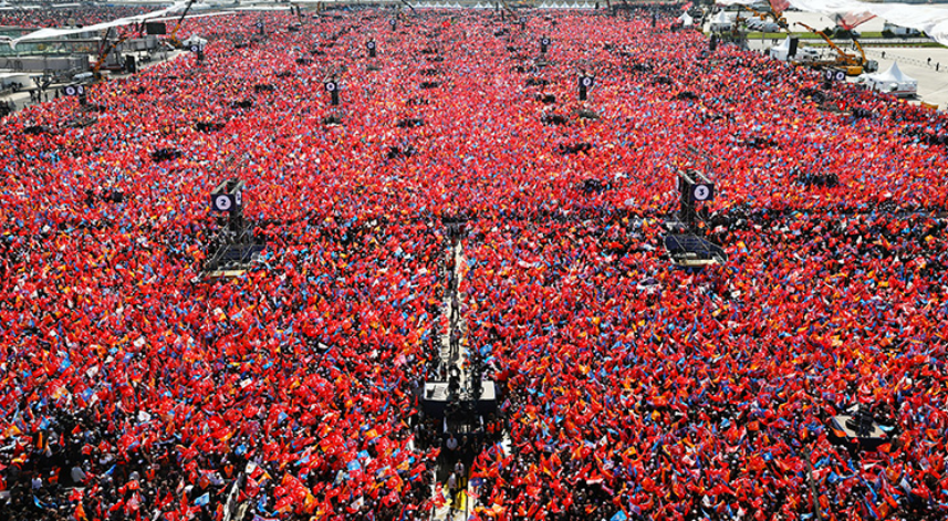 Büyük İstanbul Mitingi'ne 1 milyon 700 bin kişi katıldı