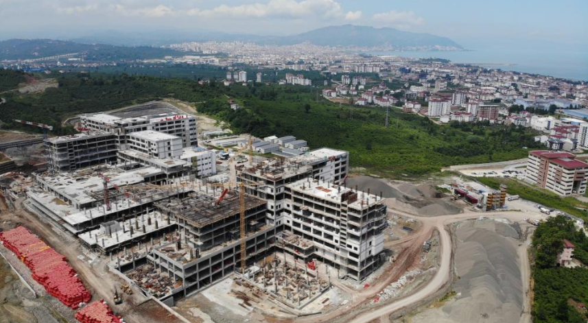 Ordu Şehir Hastanesi yüzde 95 tamamlandı