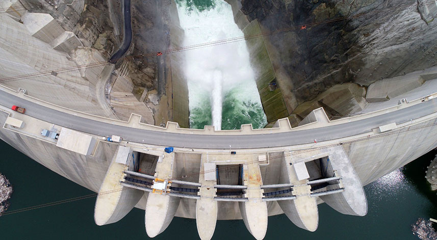 Yusufeli Barajı'nda su seviyesinin yüksekliği 177 metreye ulaştı