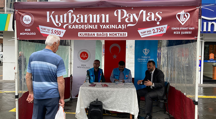 Rize, 'Kurbanını paylaş'tı