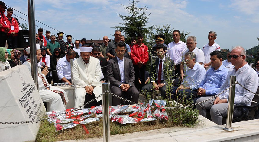 Rize'de 15 Temmuz Şehidi dualarla anıldı