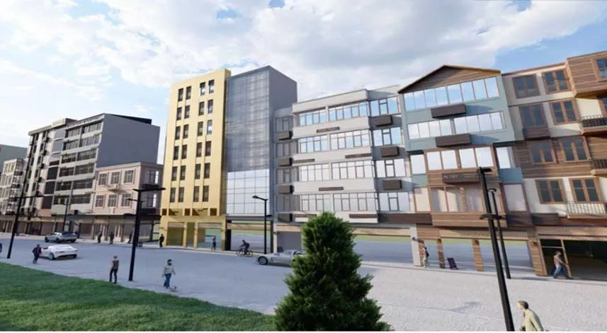 Atatürk Caddesi cephe iyileştirme çalışmalarında 1. etap tamamlandı