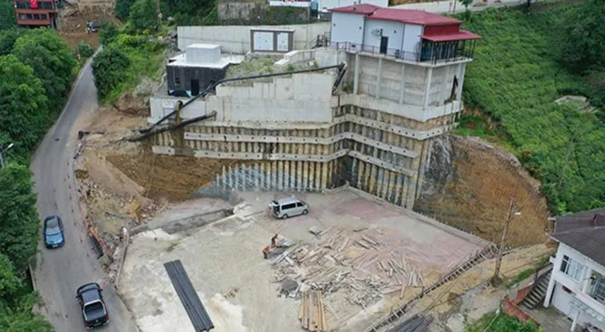 Rize'de su hattından elektrik üretimi yapılıyor