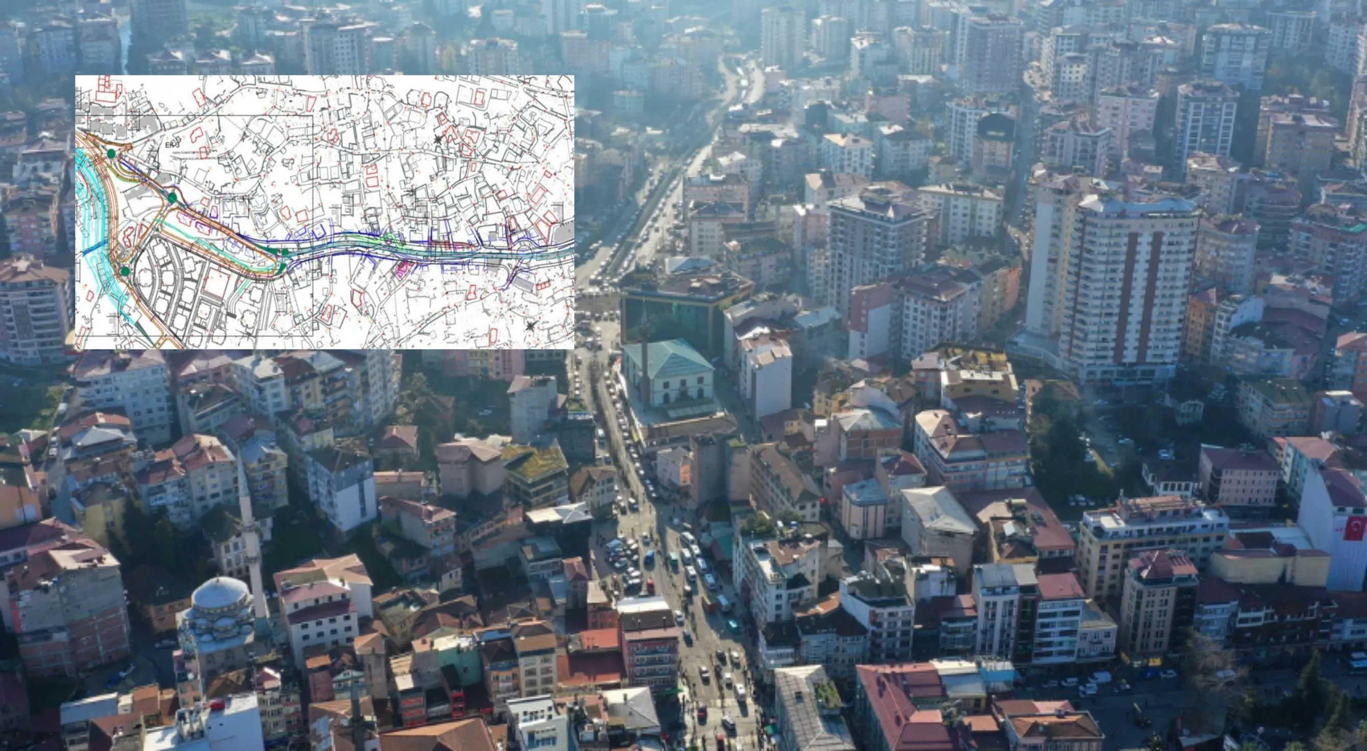 Pazar Caddesi yol genişletme çalışmaları sürüyor 