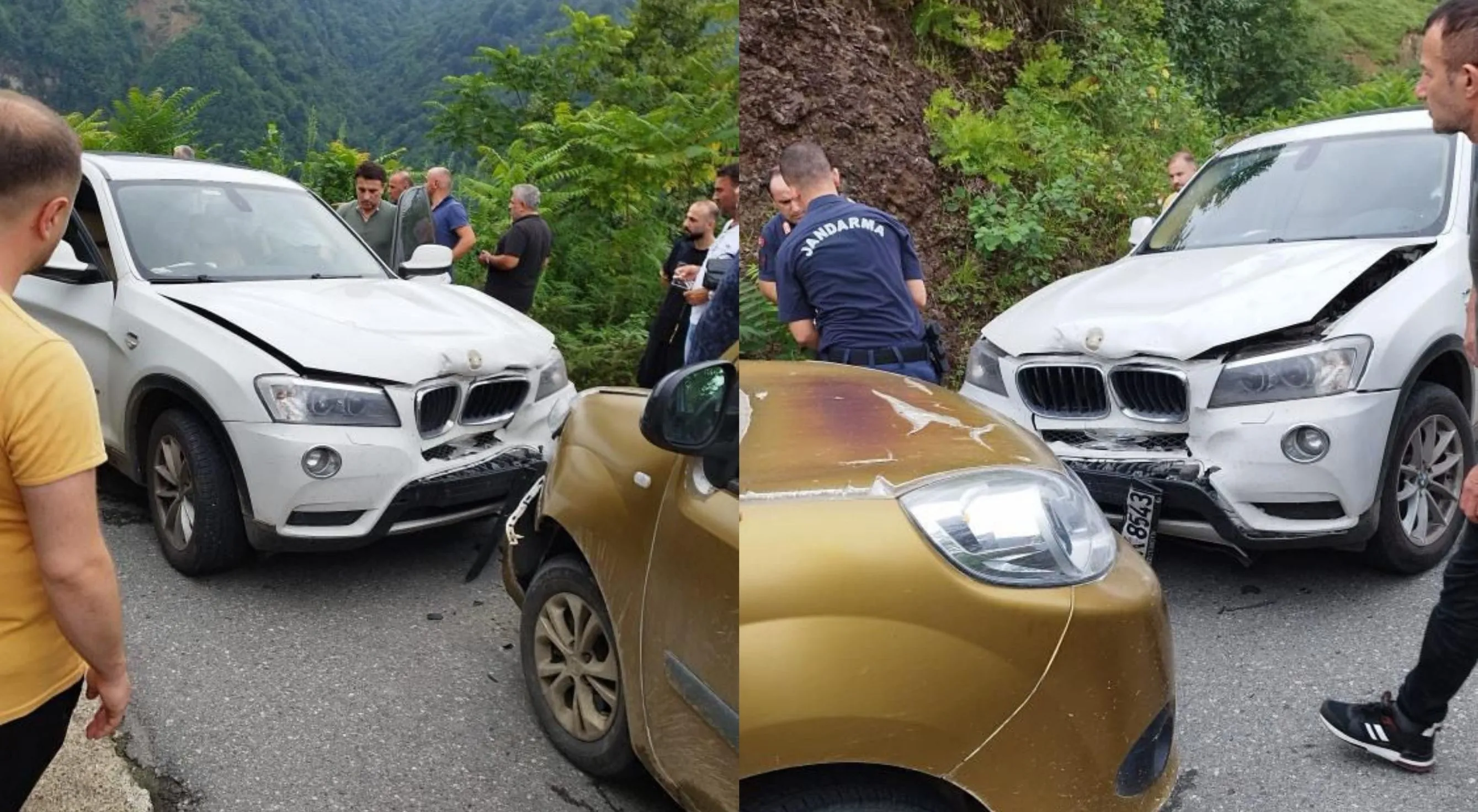 Rizeli şarkıcı trafik kazası geçirdi