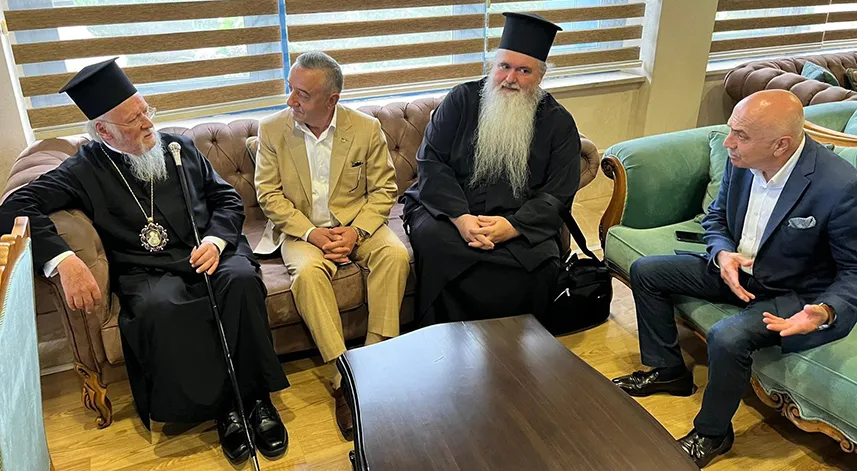 Patrik Bartholomeos Sümela Manastırı’ndaki ayin için Trabzon’a geldi