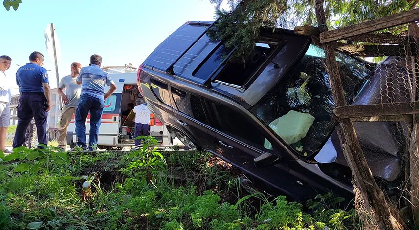 Samsun'da trafik kazasında 2 kişi yaralandı