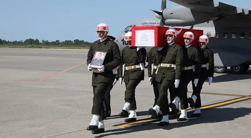 Şehit Piyade Uzman Çavuş Ali Demir'in cenazesi Samsun'a getirildi