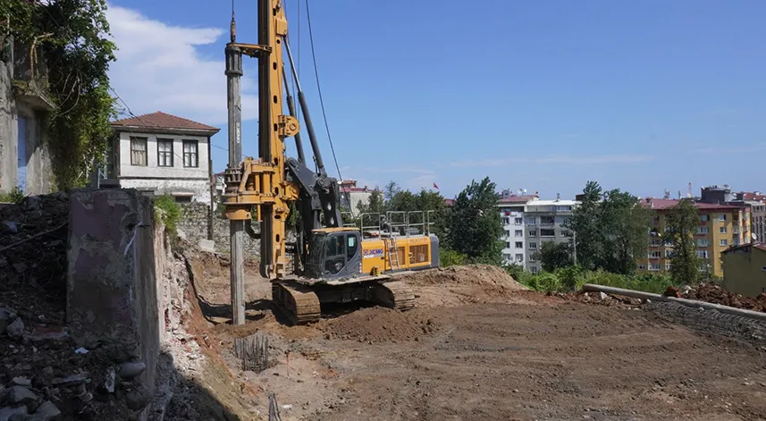 Rize'de Kültür Sokağı Projesi için ilk kazma vuruldu