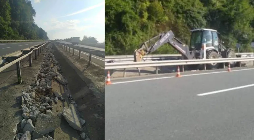 Rize-Artvin Havalimanı ve Çayeli Tüneli arasında ışıklandırma çalışmaları başladı