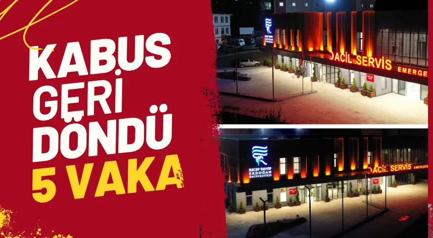 Rize'de pozitif vakalar tespit edildi!