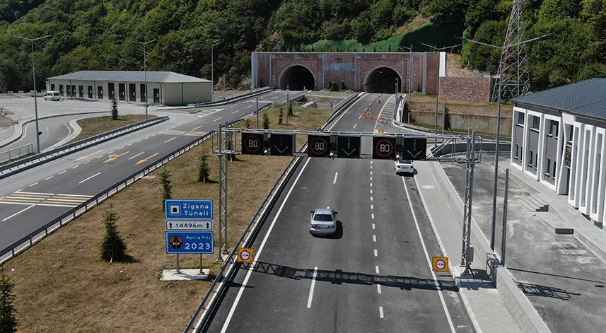Yeni Zigana Tüneli’ni açıldığı günden bu yana 1 milyonun üzerinde araç kullandı