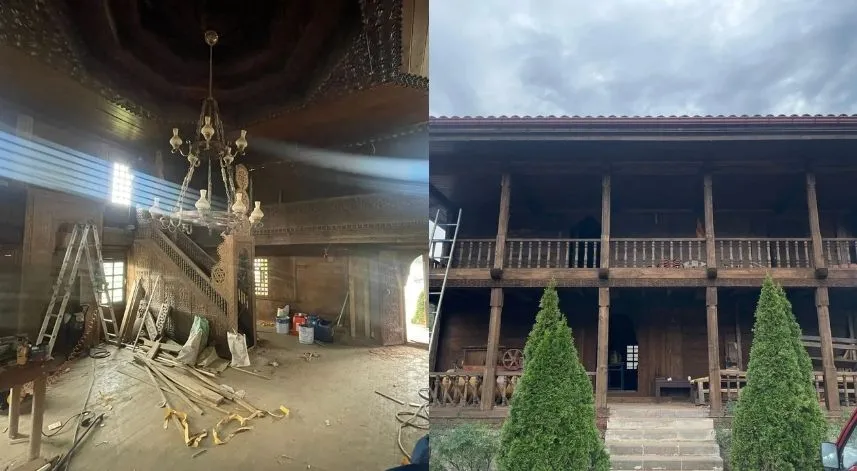Rize'de 189 yıllık tarihi cami yeniden ibadete açılıyor