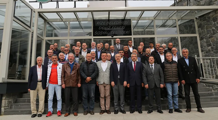 Rize protokolü, muhtarlar ile bir araya geldi