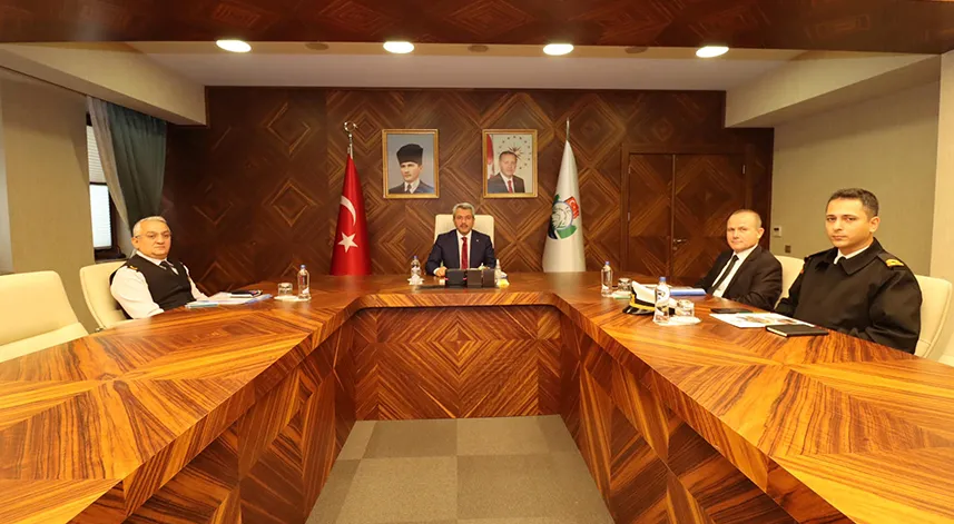 Rize'de güvenlik ve asayiş konuları görüşüldü