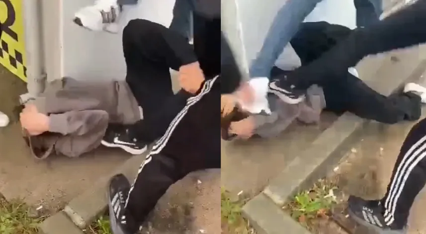 Liseli genç feci şekilde darp edildi: O anlar kamerada	