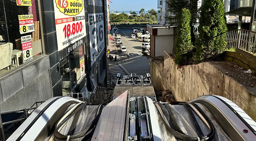 Rize yürüyen merdivene kavuşuyor 