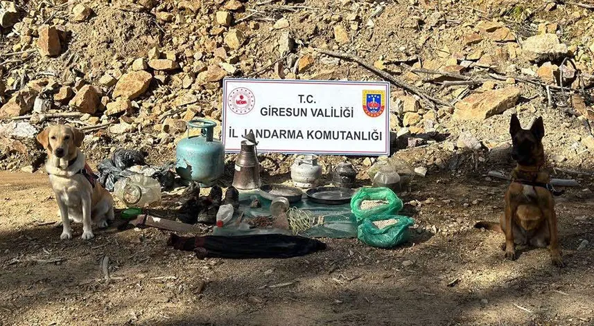 Giresun’da terör örgütüne ait sığınak bulundu