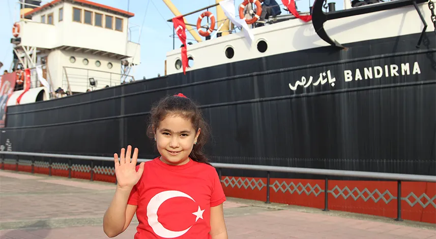 Bandırma Gemi Müzesi'ne Cumhuriyet'in 100. yıl dönümünde 5 bin ziyaretçi