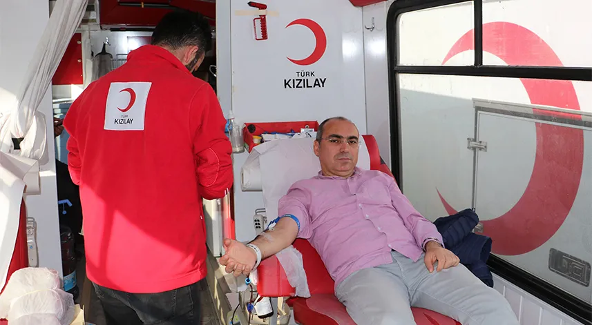 Türk Kızılay Havza'da 128 ünite kan bağışı topladı