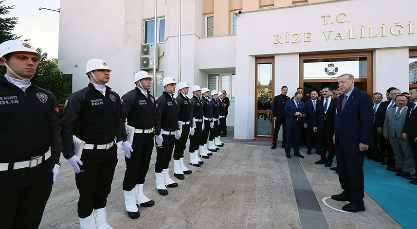 Cumhurbaşkanı Erdoğan, Rize Valiliği'ni ziyaret etti