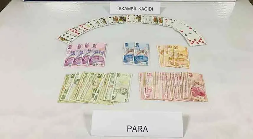 Samsun'da kumar oynayan 9 kişiye para cezası verildi