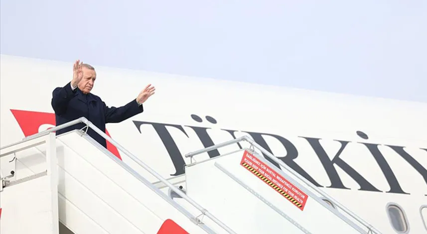 Cumhurbaşkanı Erdoğan Cezayir'e gitti