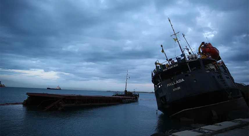Zonguldak'ta batan geminin personelini arama çalışmaları sürüyor
