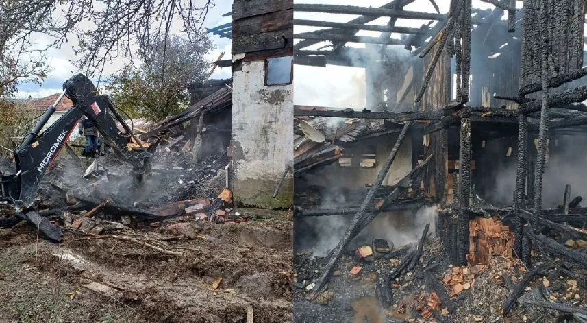 Evde çıkan yangında bir kişi öldü