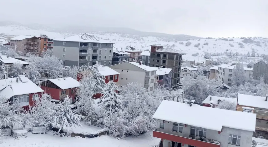 Gümüşhane’de kar yağışı