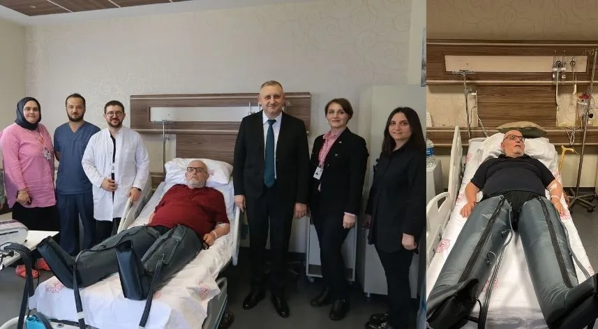 Rize’de lenfatik drenaj cihazı İle yatarak tedavi hizmete girdi