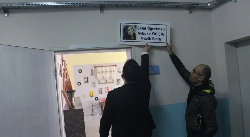 Rize'de şehit öğretmenlerin adı okulda yaşatılıyor