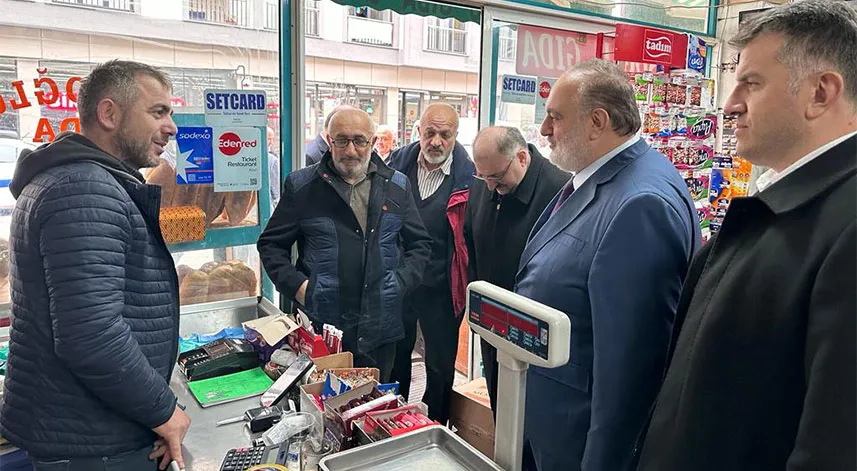 Yeniden Refah Partisi, Rize'de esnafı ziyaret etti 