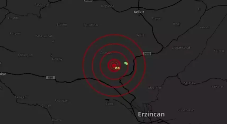 Gümüşhane’de 4,3 büyüklüğünde deprem