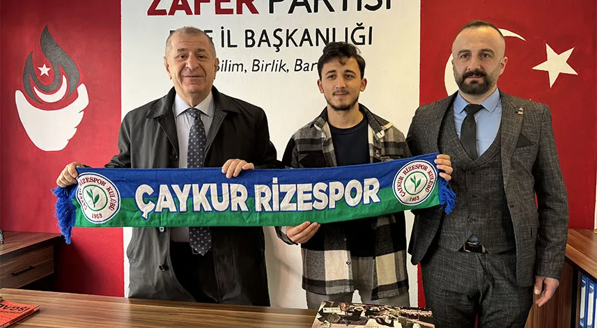 Zafer Partisi Genel Başkanı Özdağ, Rize'de