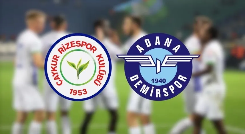 Çaykur Rizespor-Adana Demirspor Maçının İlk 11'leri belli oldu