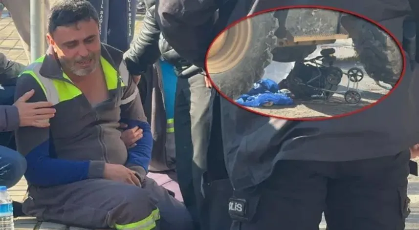 Bu acıya yürek dayanmaz, iş makinesinin çarptığı bebek öldü